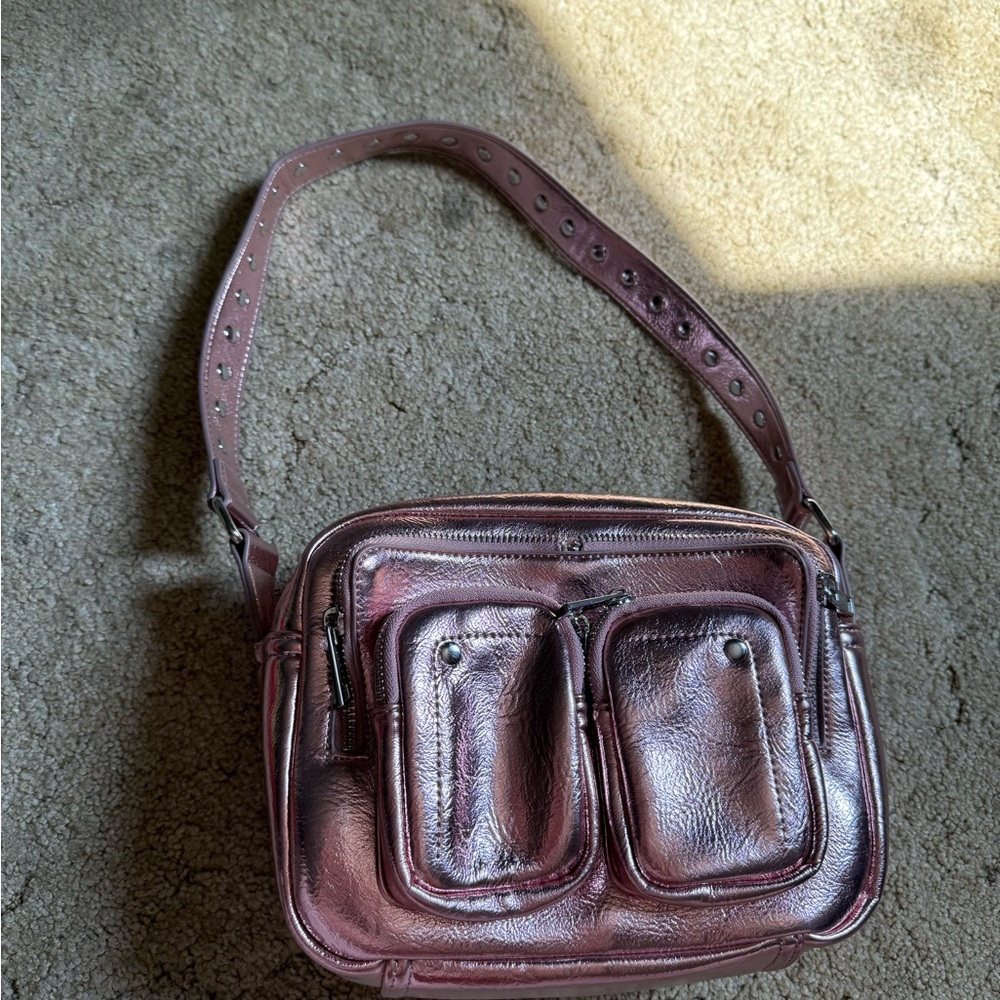 Nunoo Metallic Pink Shoulder Bag